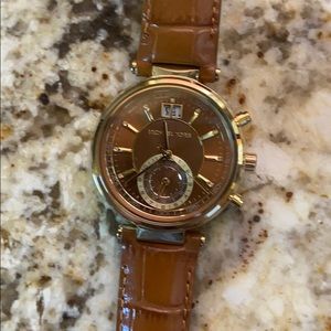 Micheal kors brown snake skin watch